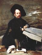 Portrait d'un nain tenant un volume sur ses genoux (don Diego de Acedo,el Primo) (df02) Diego Velazquez